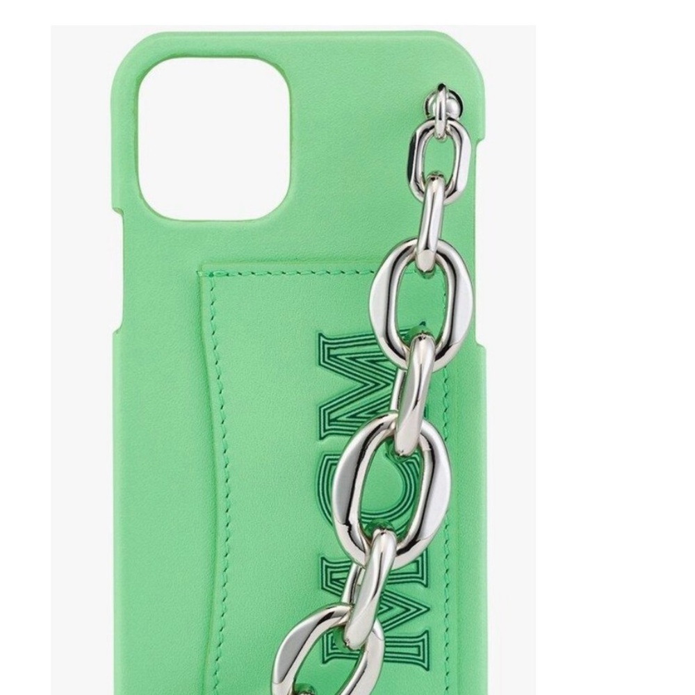 NEW, MCM Green Phone Case IPhone 12/12PRO(not pro max) - Picture 5 of 5